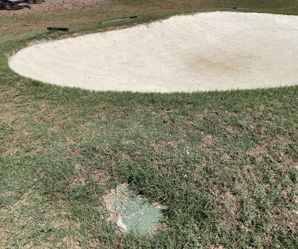 Valve Box Near Sand Trap At TPC Myrtle Beach Installation