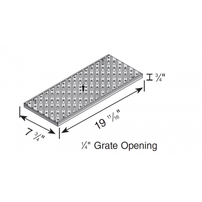 8 Stainless Steel ADA B Class Grate