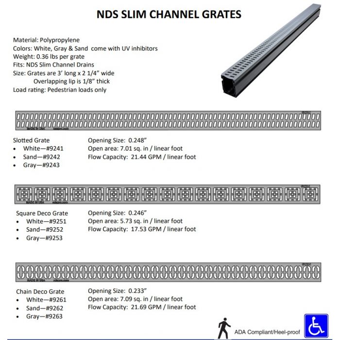 NDS 6' Slim Channel Kit