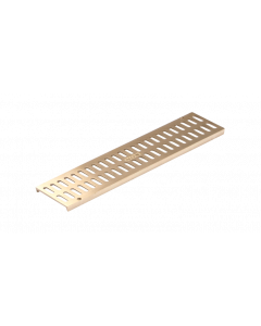 NDS Mini Channel Grate, Satin Brass (12" Length)